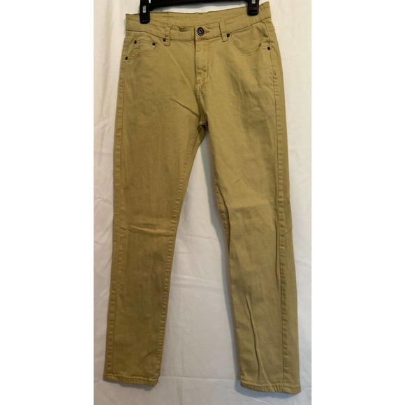 WULFUL Men's 31x27 Skinny Slim Fit Stretch Comfy Fashion Khaki Denim Jeans Pants - Picture 1 of 9